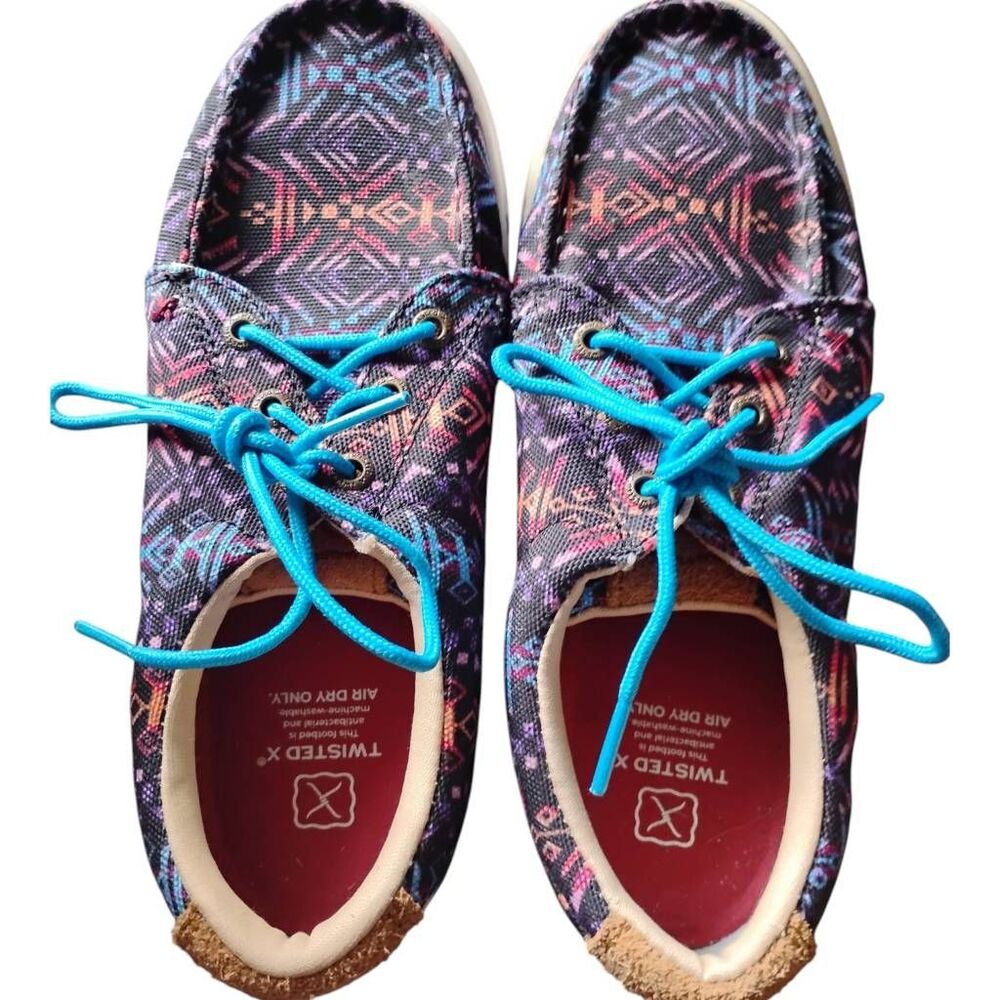 Twisted X Kicks Multicolor Aztec SW Design Casual‎ Shoes Size 6.5